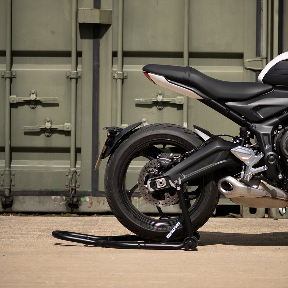 Oxford SP821 Motorcycle Black Rear Paddock Stand 2.0 Heavy Duty