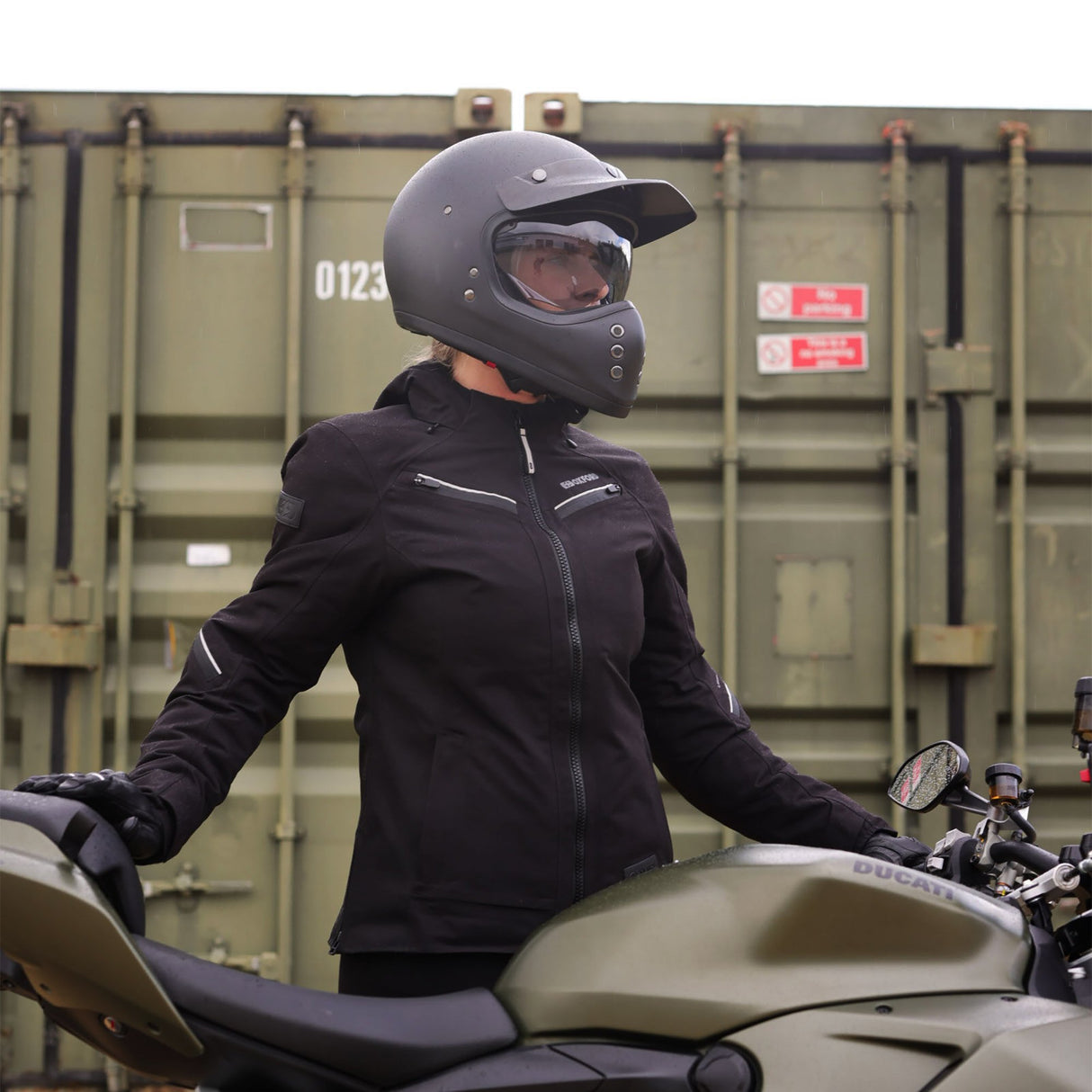 Oxford Mondial Street D2D Ladies Motorcycle Jacket Black