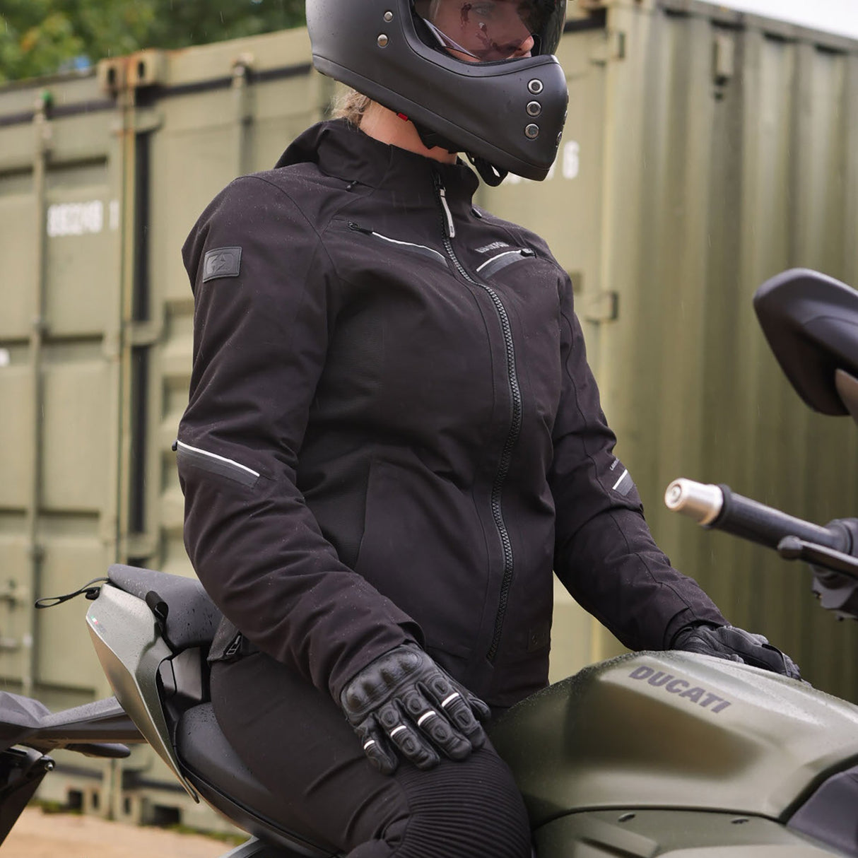 Oxford Mondial Street D2D Ladies Motorcycle Jacket Black