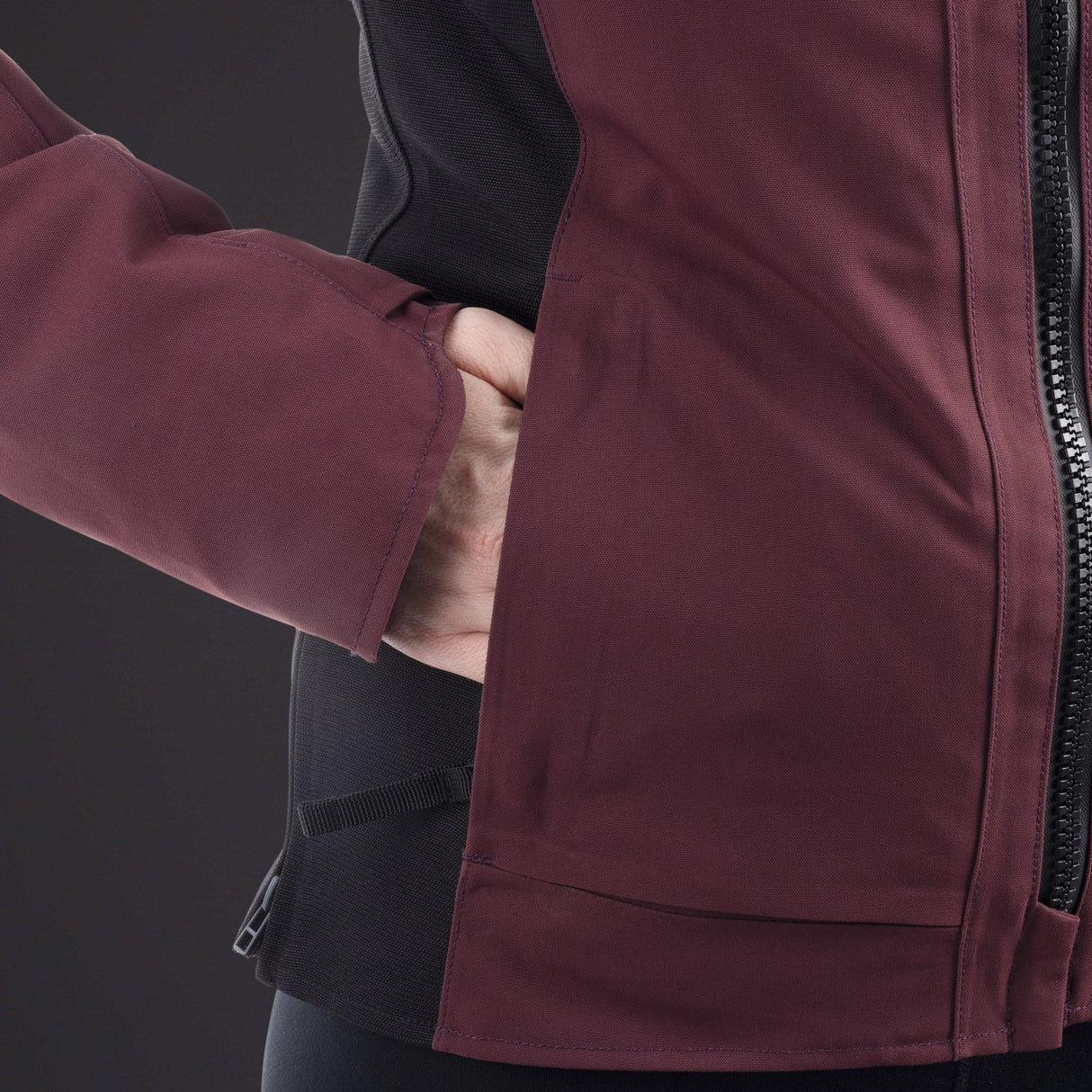 Oxford Mondial Street D2D Ladies Motorcycle Jacket Plum