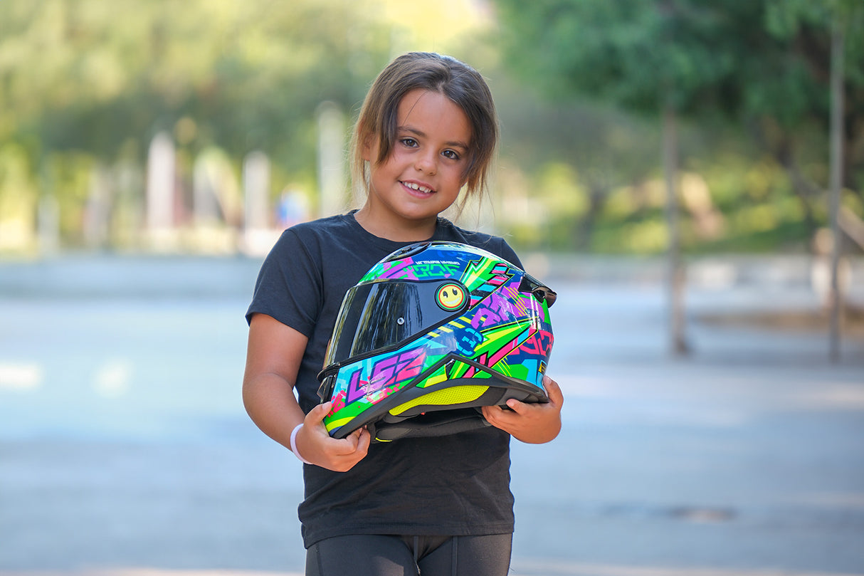 LS2 FF812 KID Svent Gloss Junior Kids Motorcycle Helmet