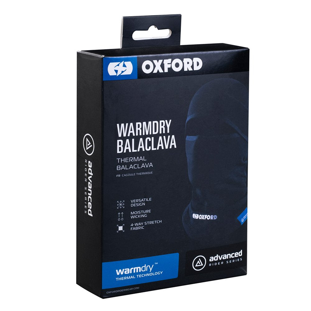 Oxford Advanced Warmdry Motorcycle Balaclava Black
