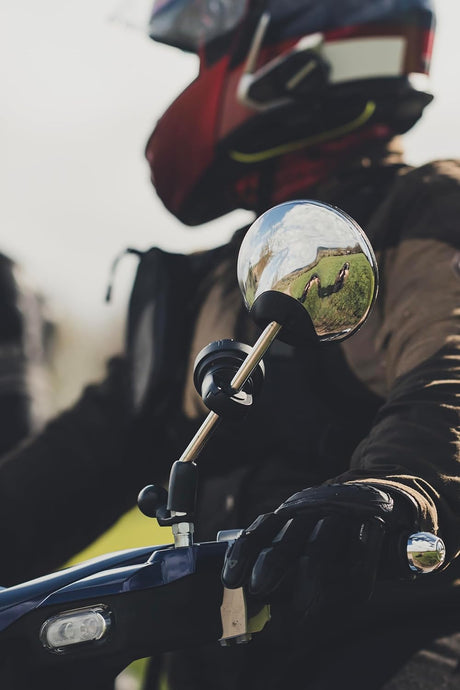 Moto II Mirror & Crossbar Metal Mount with Adjustable Clamp for Motorcycles