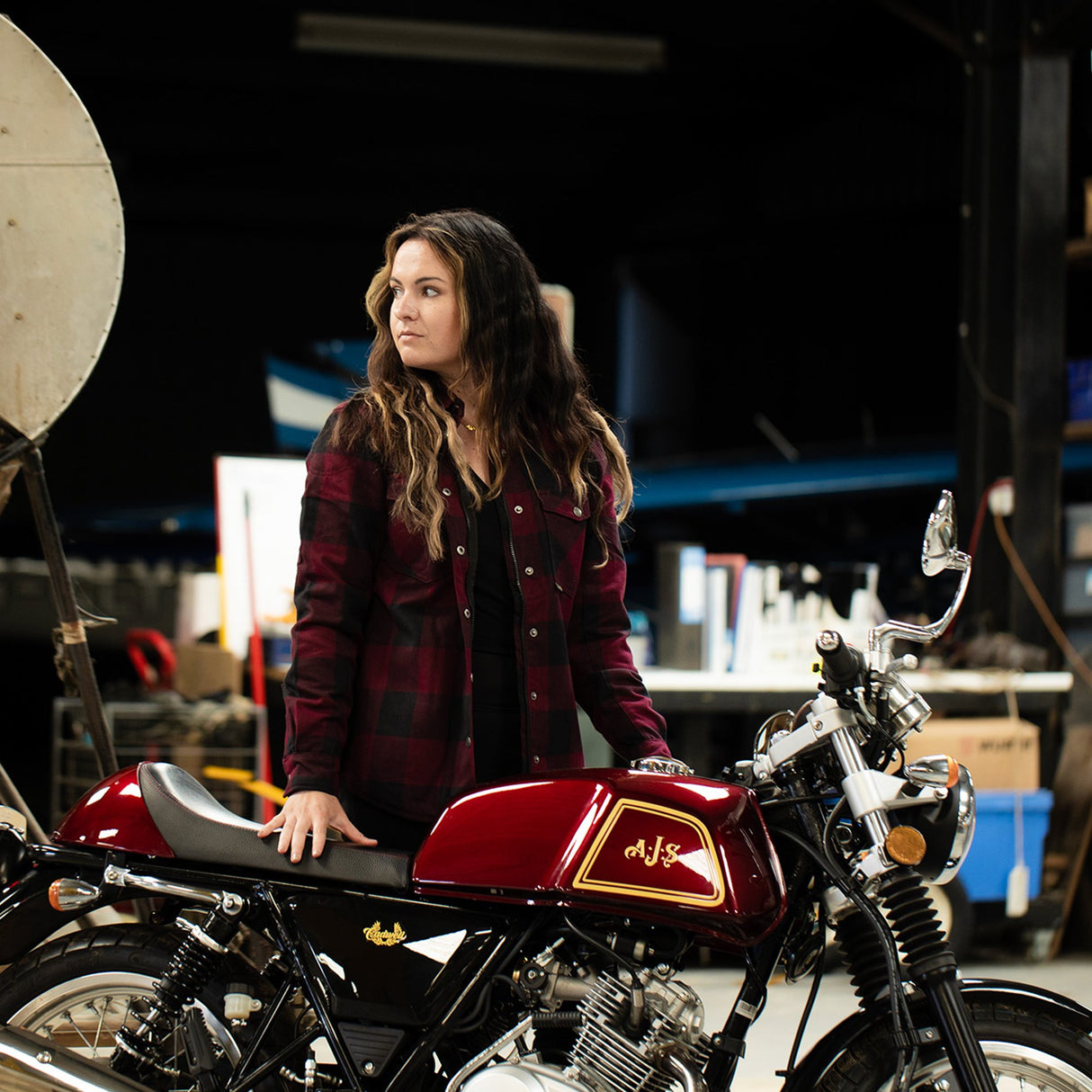 Oxford Kickback 2.0 Armoured Womens Shirt Red