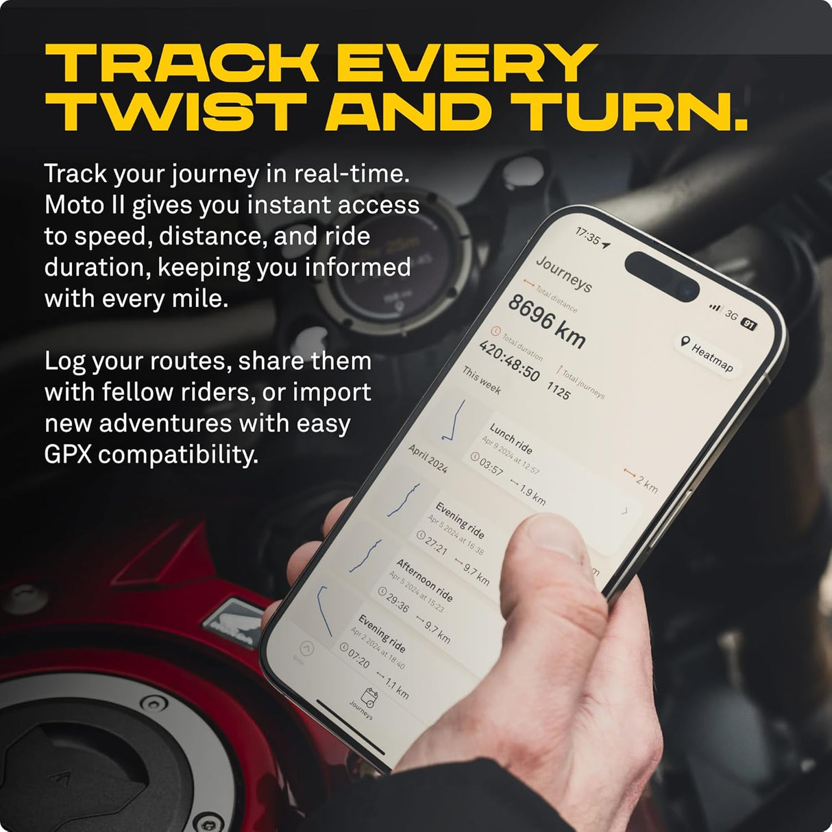 Beeline Moto II Next Gen Motorcycle GPS Tracker Satnav