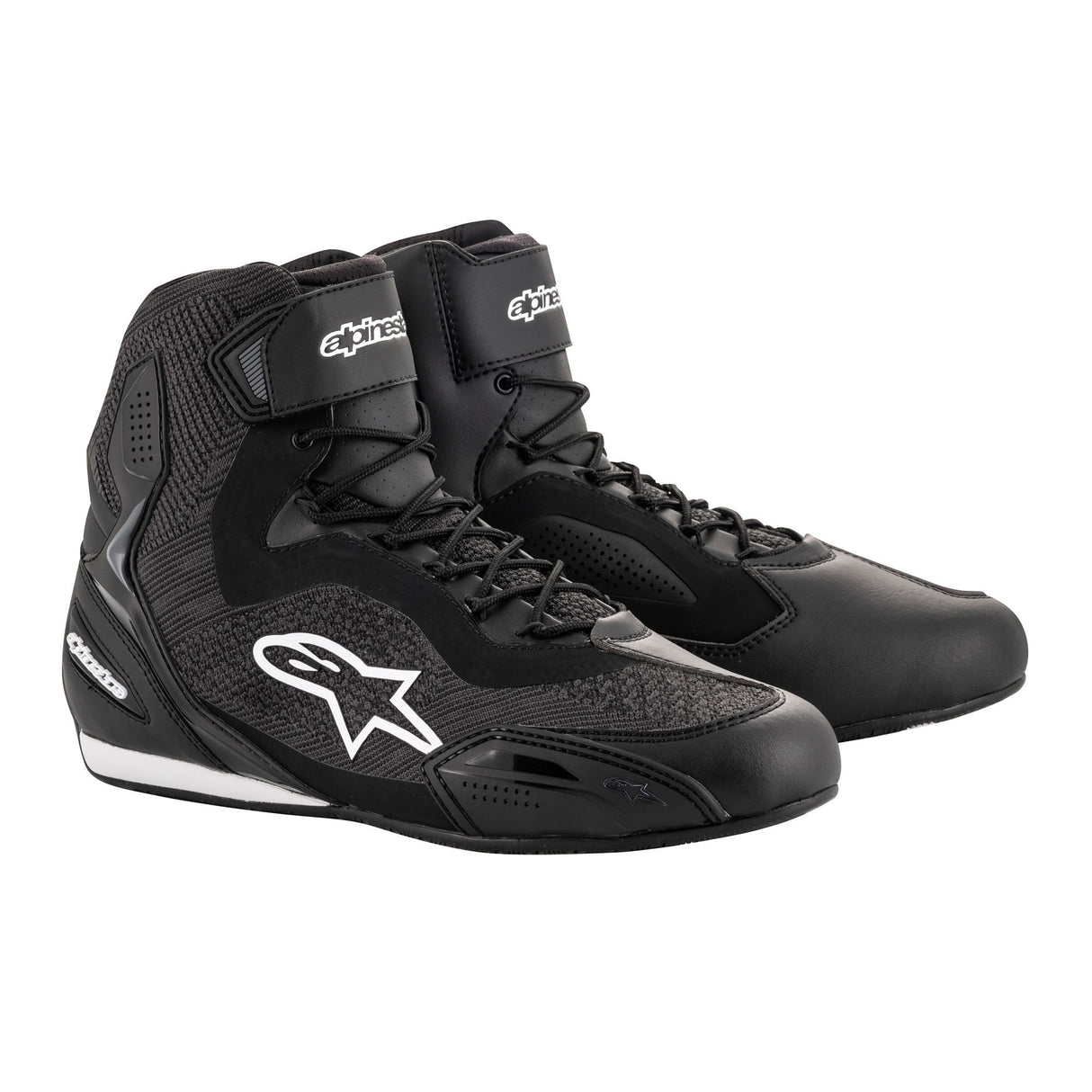 Alpinestars Faster 3 Rideknit Shoes Black Motorcycle Boots