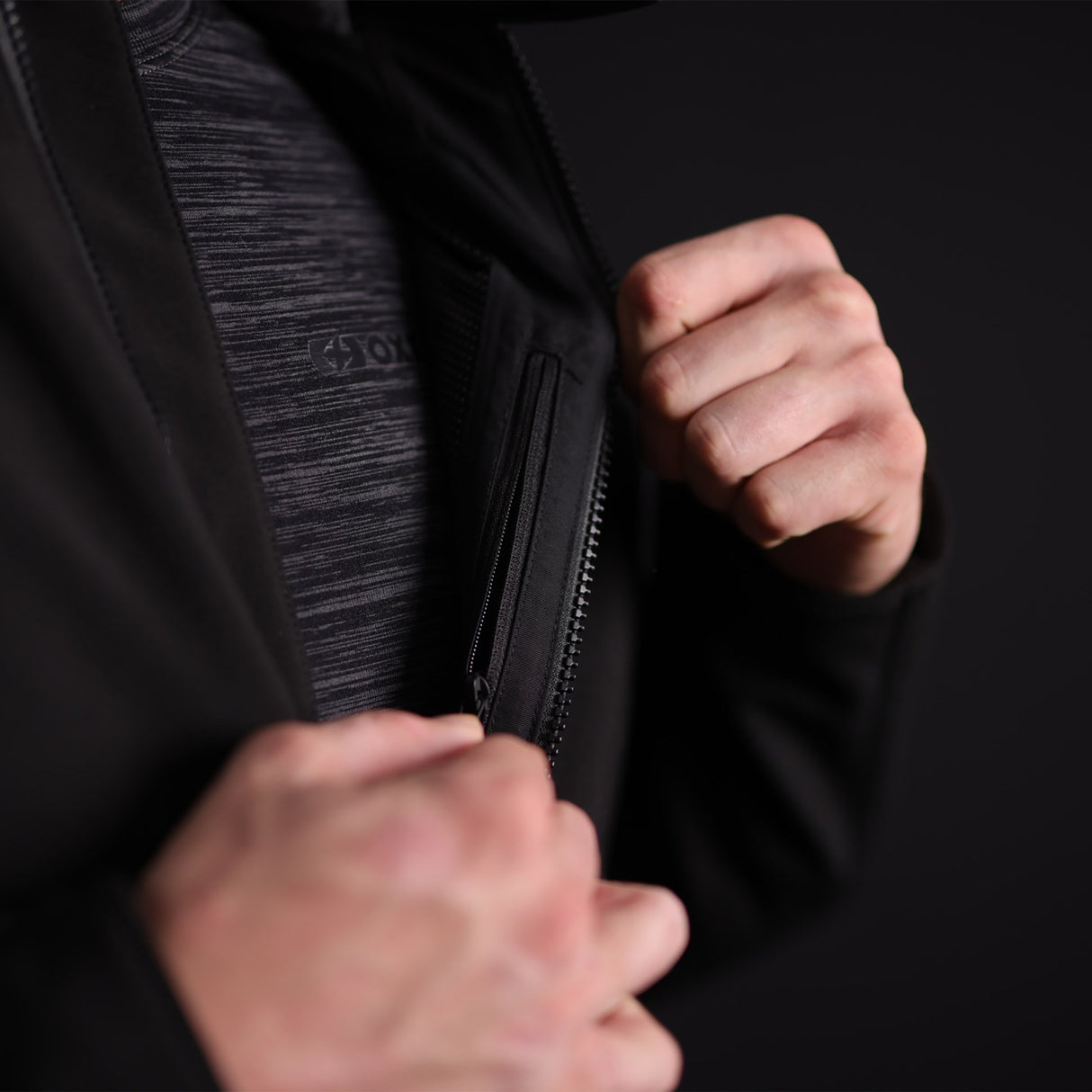 Oxford Faringdon Men's Motorcycle Jacket Stealth Black