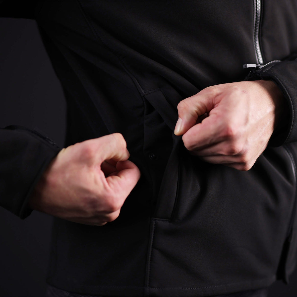 Oxford Faringdon Men's Motorcycle Jacket Stealth Black