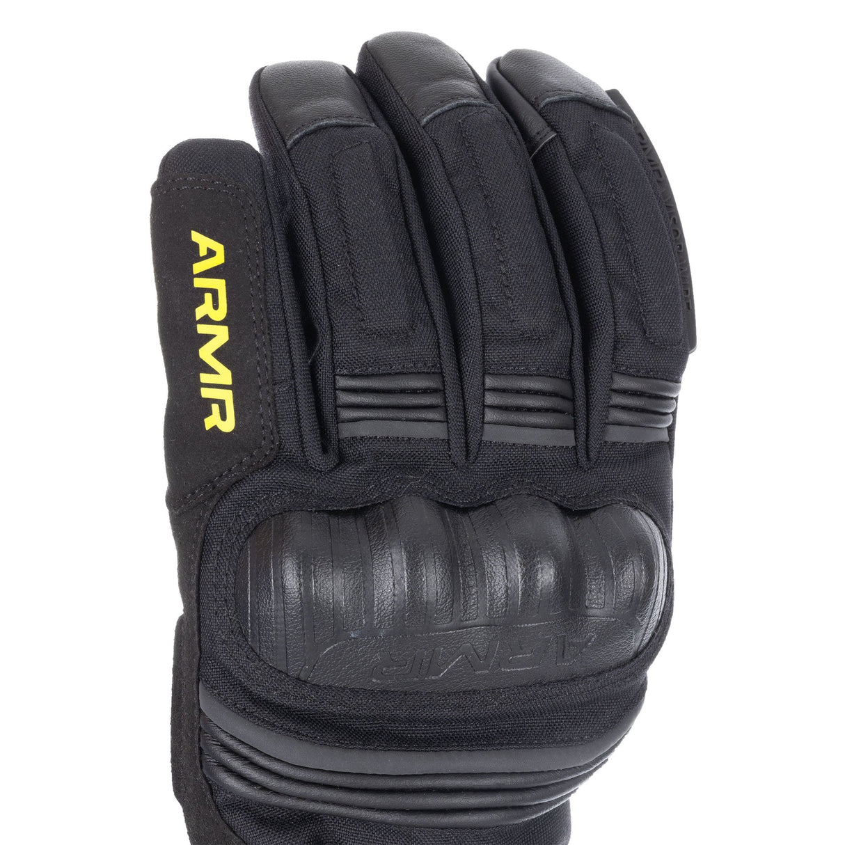 ARMR Kumaji 3.0 Men's Waterproof Motorcycle Gloves Black Yellow Fluo