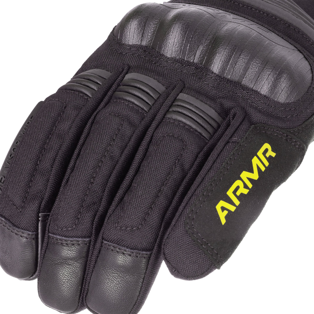 ARMR Kumaji 3.0 Men's Waterproof Motorcycle Gloves Black Yellow Fluo