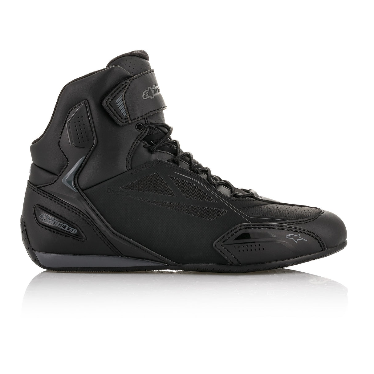 Alpinestars Faster-3 Motorcycle Shoes Boots - Black Cool Grey
