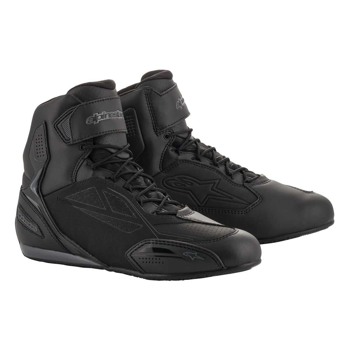 Alpinestars Faster-3 DS Shoes Black Cool Grey Motorcycle Boots