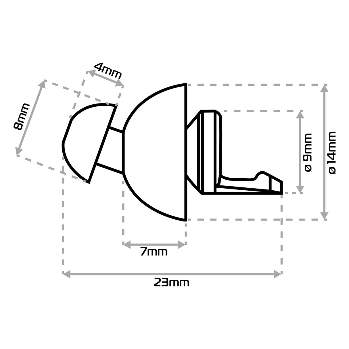 Oxford OX654 Filterbuds - Small Fit 23dB SNR Reusable Earplugs
