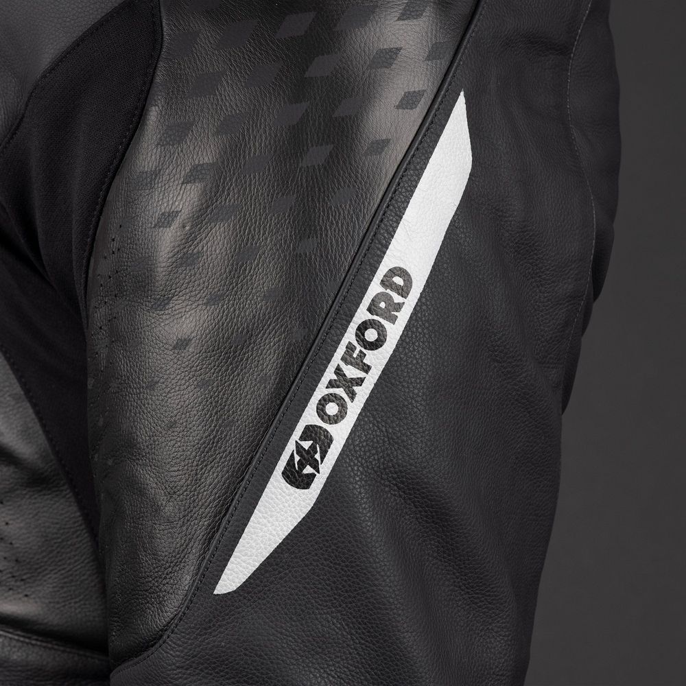 Oxford Nexus 1.0 One Piece Leather Suit Black White