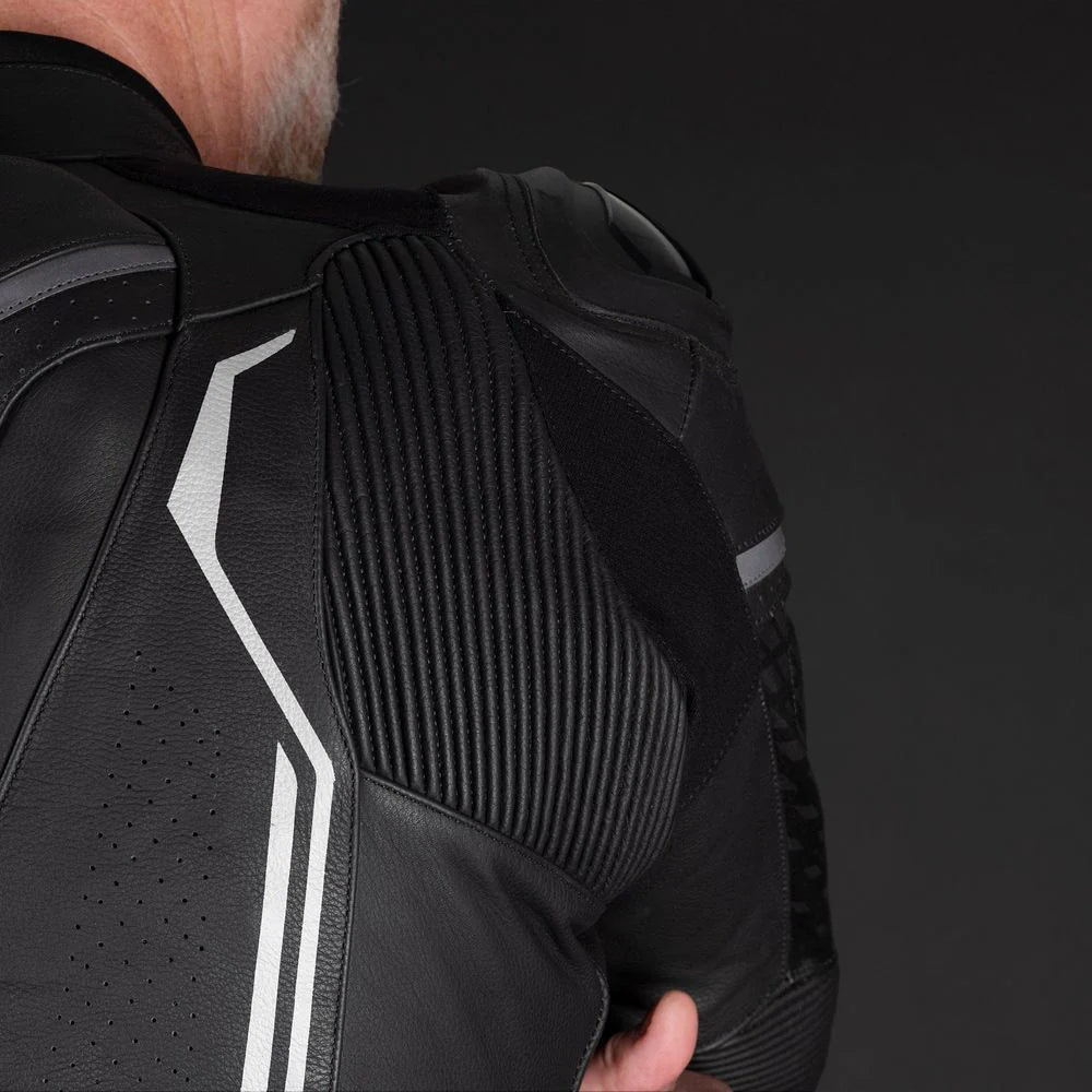 Oxford Nexus 1.0 One Piece Leather Suit Black White