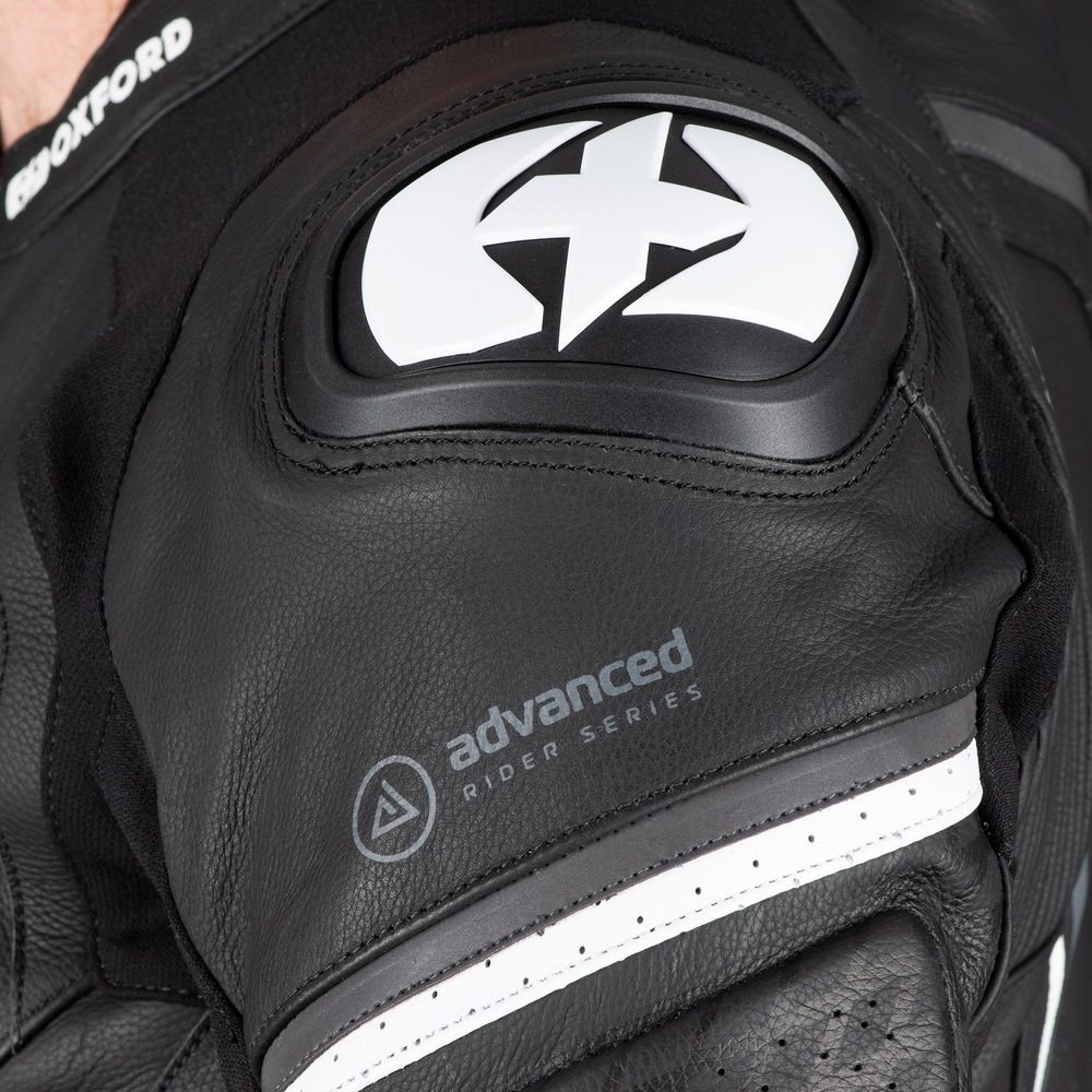 Oxford Nexus 1.0 One Piece Leather Suit Black White