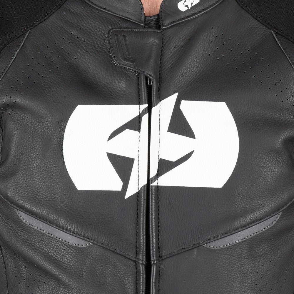 Oxford Nexus 1.0 One Piece Leather Suit Black White