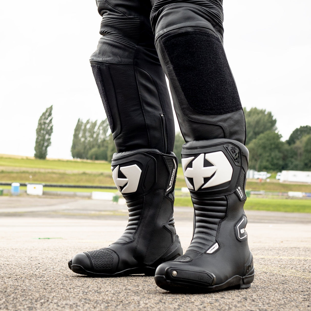 Oxford Cypher 1.0 D2D Motorcycle Boots - Black/White