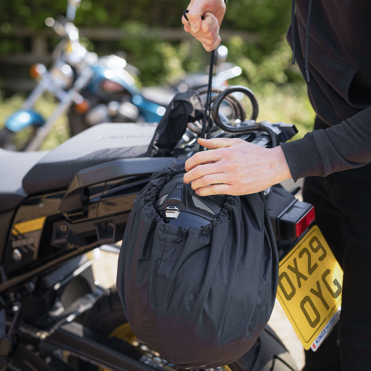 Oxford OX624 Lid Locker Secure Motorcycle Helmet Bag