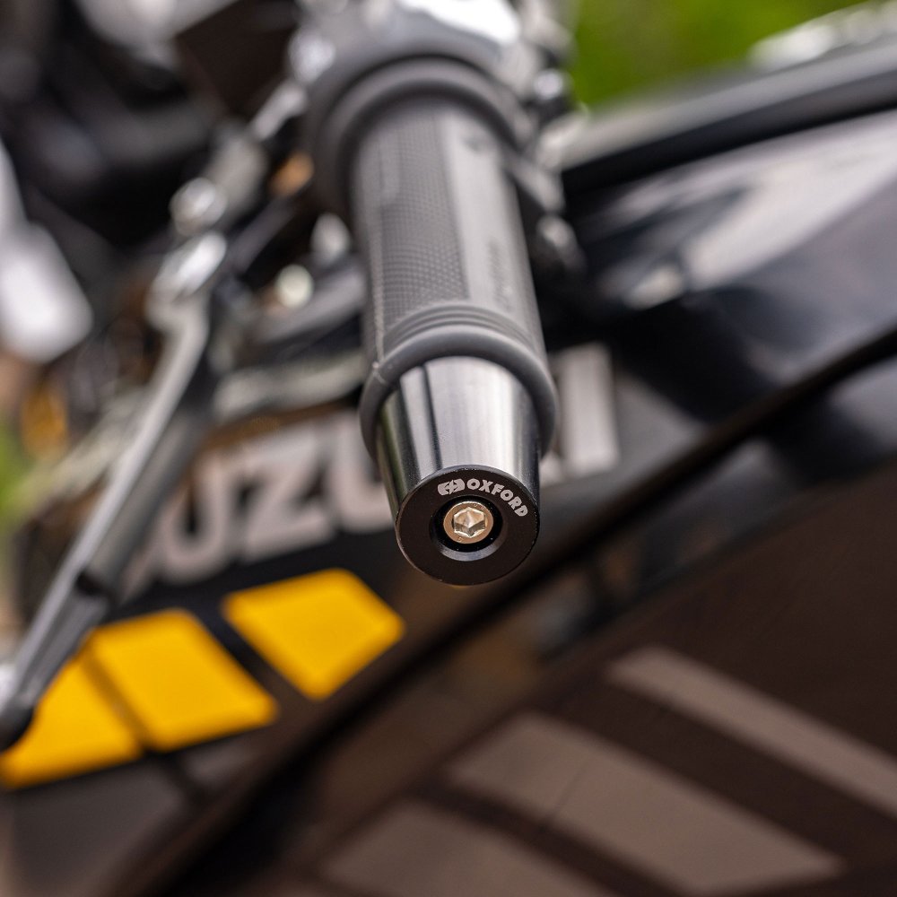 Oxford OX599 Motorcycle Aluminium BarEnds 3 - Black Universal