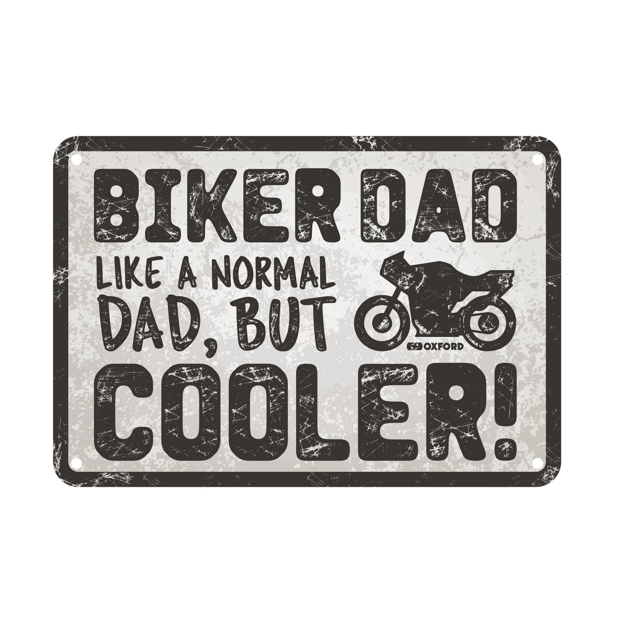 Oxford OX347 Garage Workshop Metal Sign: Biker Dad