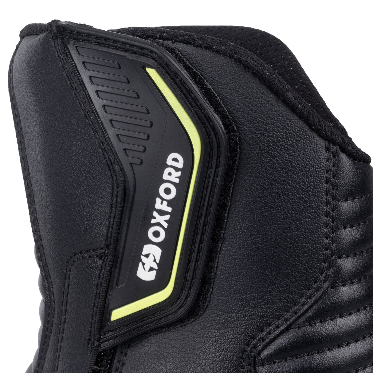 Oxford Code 1.0 Mid Motorcycle Boots - Black/Fluo Yellow
