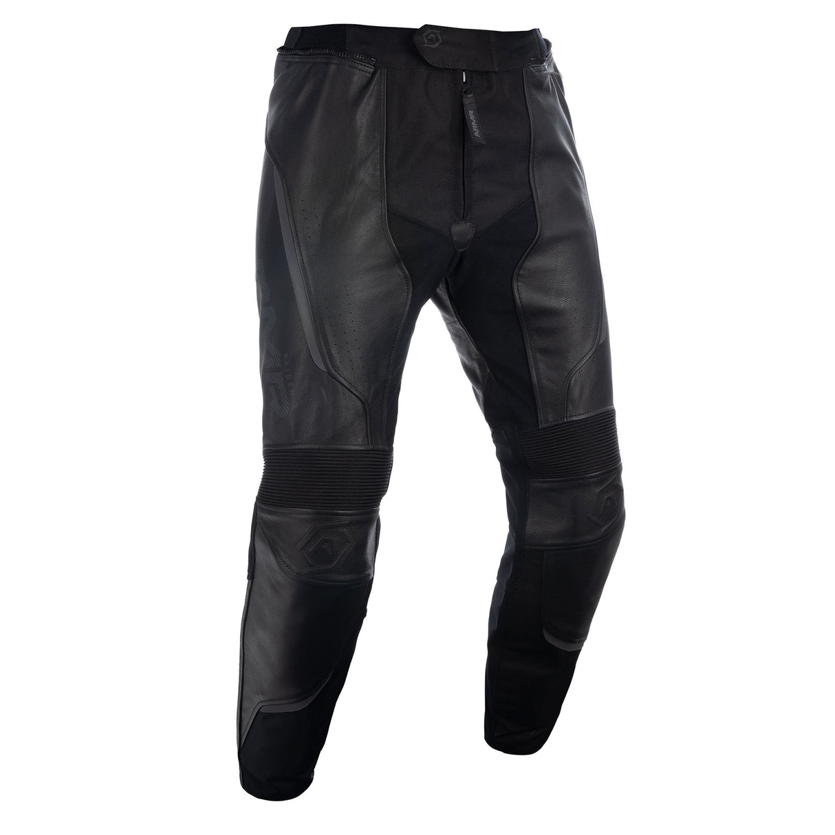 ARMR Raiden 3.0 Motorcycle Mens Leather Pant Trousers Black