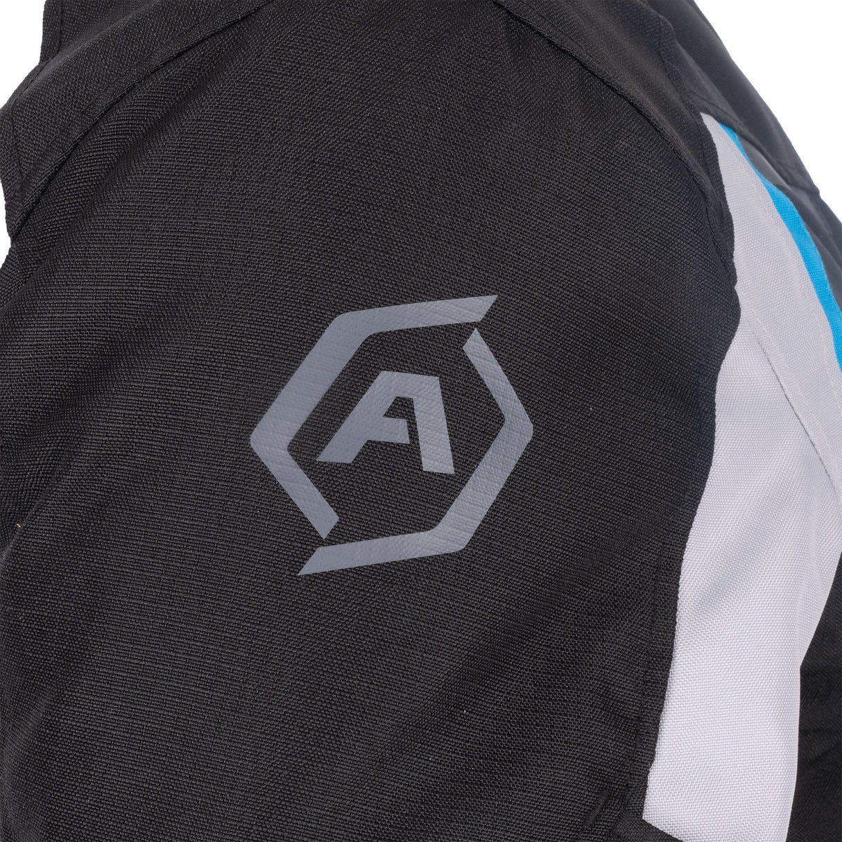 ARMR Kiso 4.0 Men's Waterproof Motorcycle Jacket Black Light Grey Blue