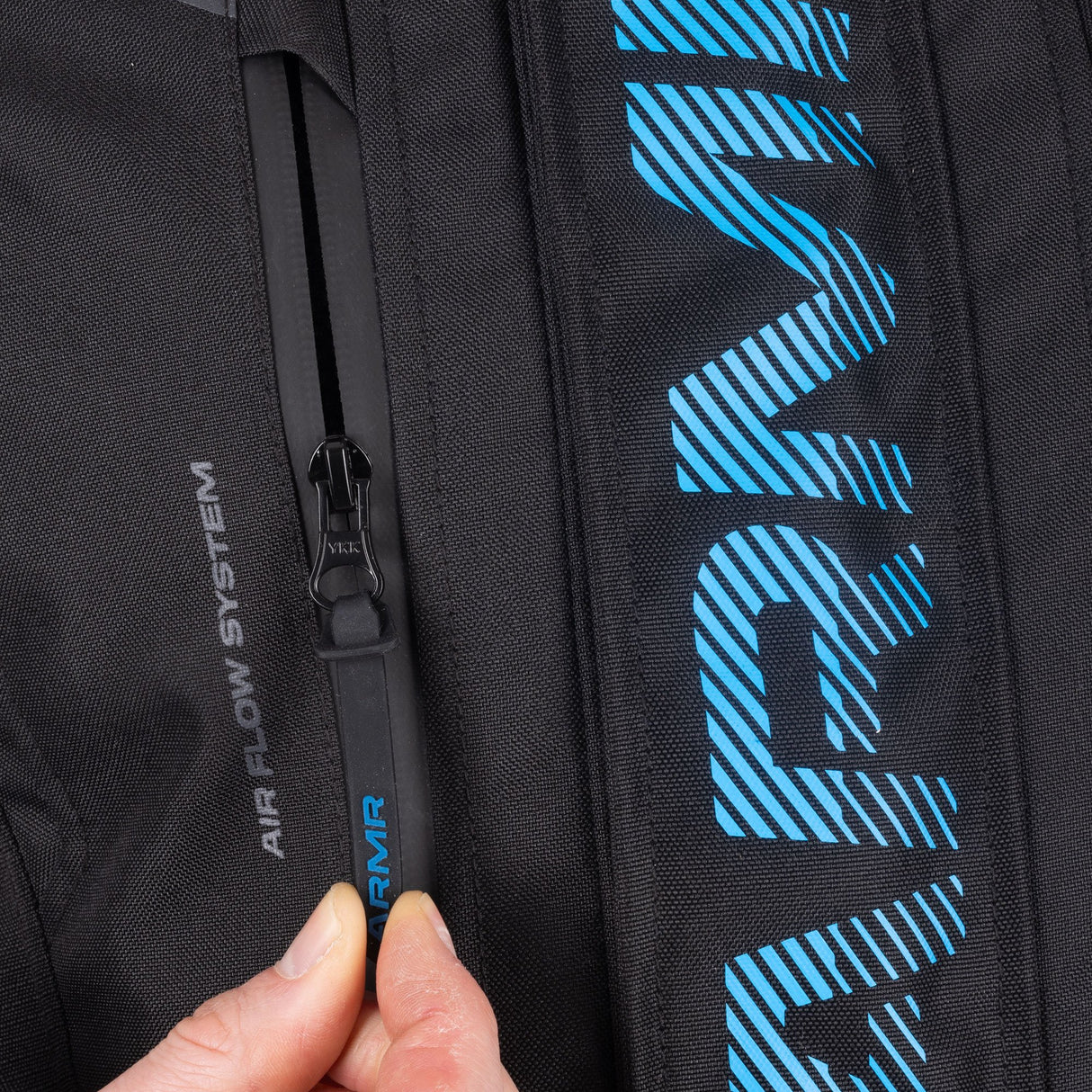 ARMR Kiso 4.0 Men's Waterproof Motorcycle Jacket Black Light Grey Blue