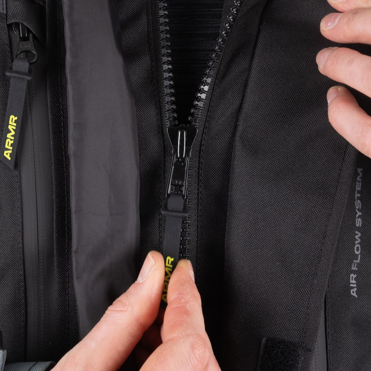 ARMR Kiso 4.0 Men's Waterproof Motorcycle Jacket Black Green Fluo Yellow