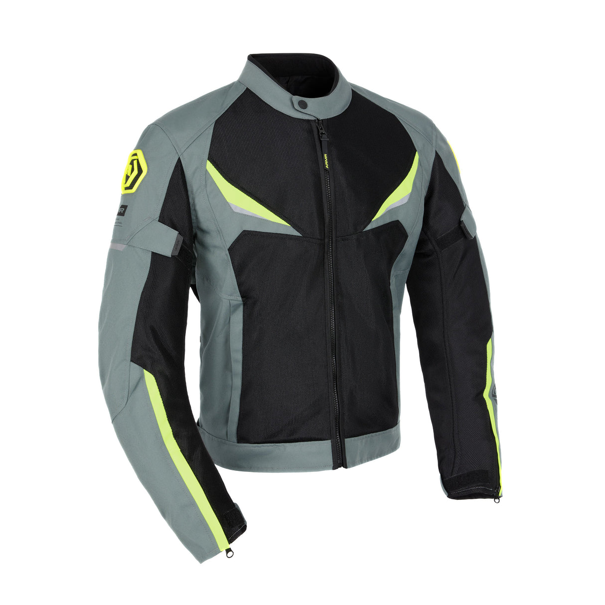 ARMR Eyoshi 3.0 Air Motorcycle Jacket Black Green Fluo Yellow