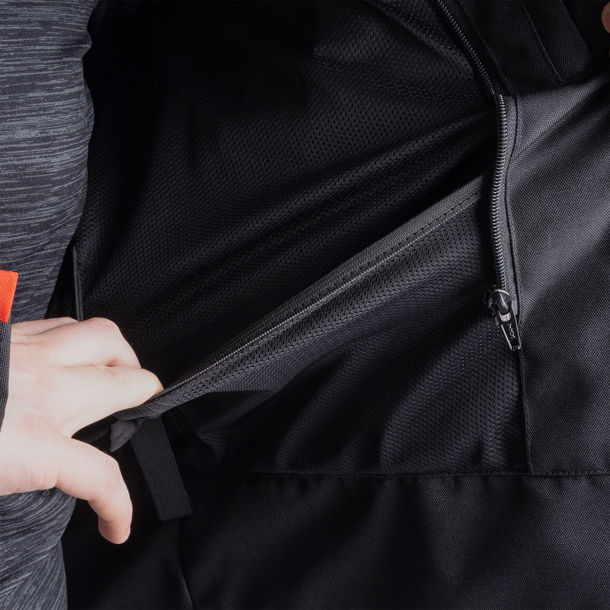 ARMR Eyoshi 3.0 Men's Waterproof Motorcycle Jacket Black Light Grey Blue