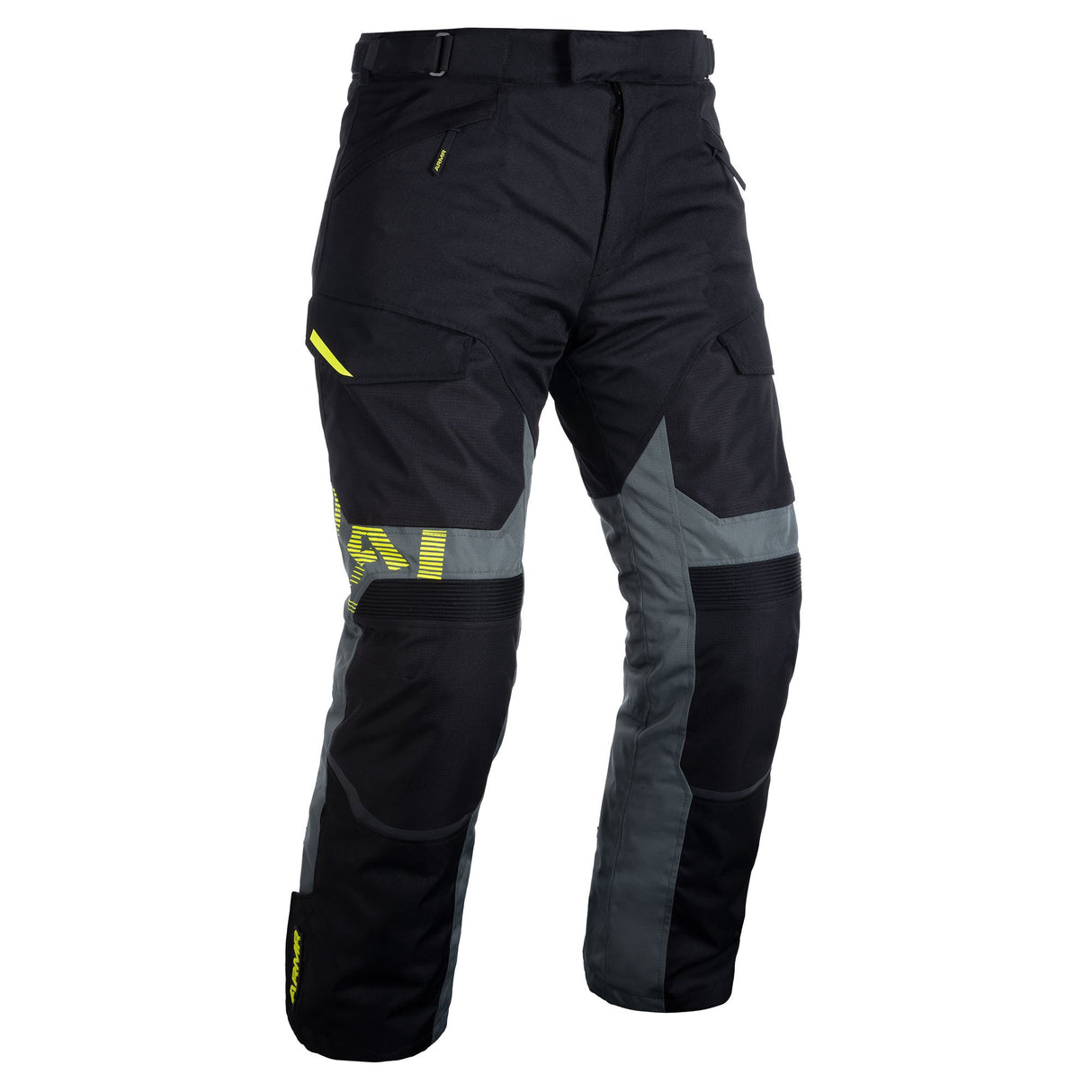 ARMR Kumaji 3.0 Waterproof Motorcycle Pant Trousers Black Green Fluo Yellow