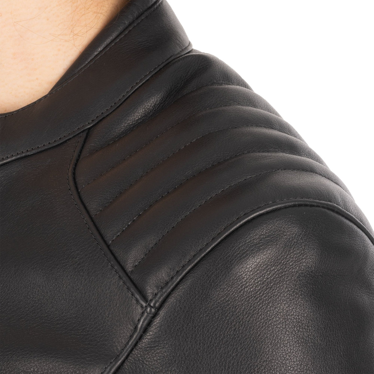 Oxford Radley Ladies Leather Motorcycle Jacket Black