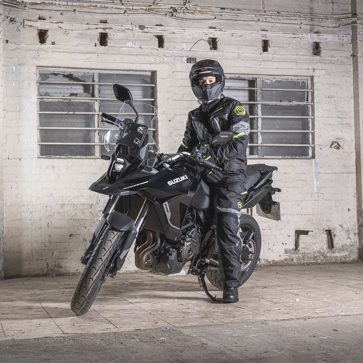 ARMR Kumaji 3.0 Men's Motorcycle Jacket Black Green Fluo Yellow