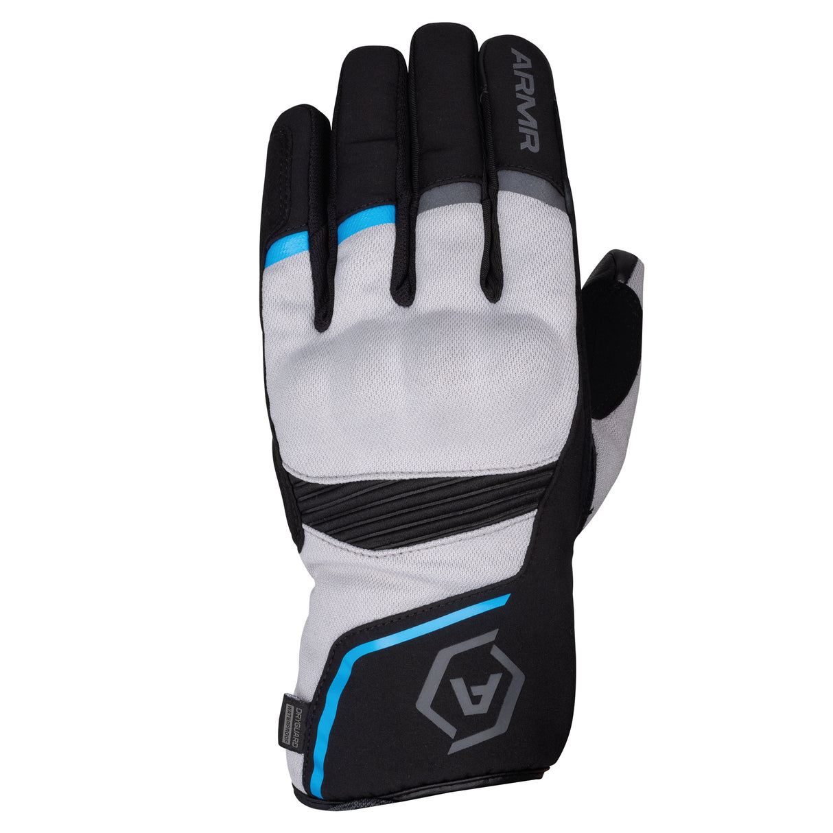 ARMR Eyoshi 3.0 Waterproof Motorcycle Gloves Black Grey Blue