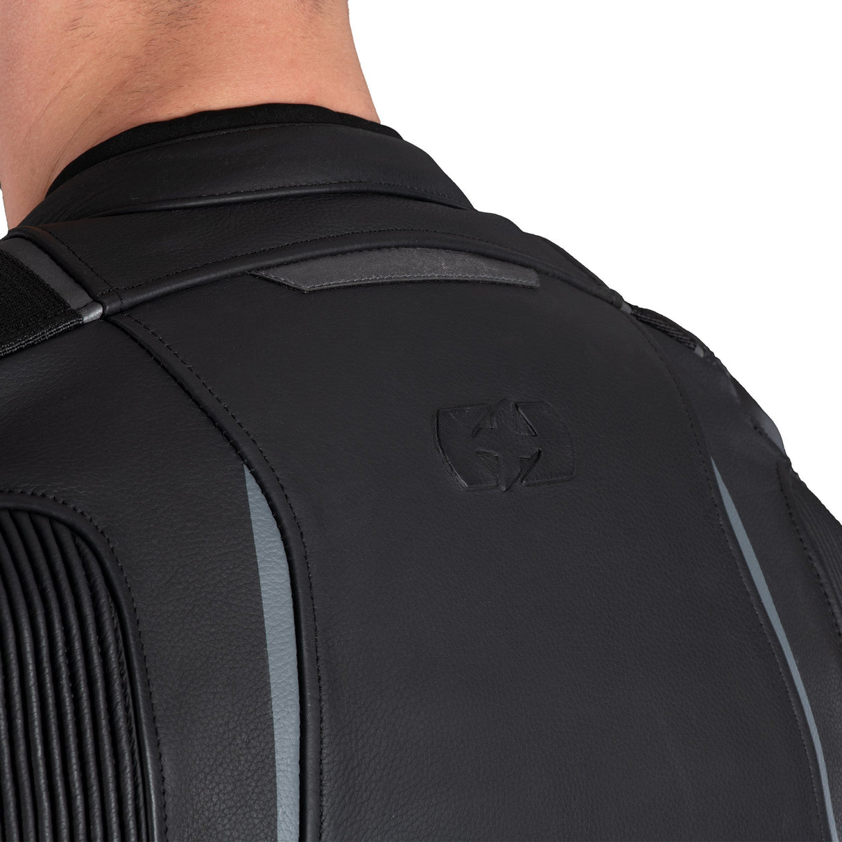 Oxford Cypher 1.0 Men's Leather Motorcycle Jacket Black