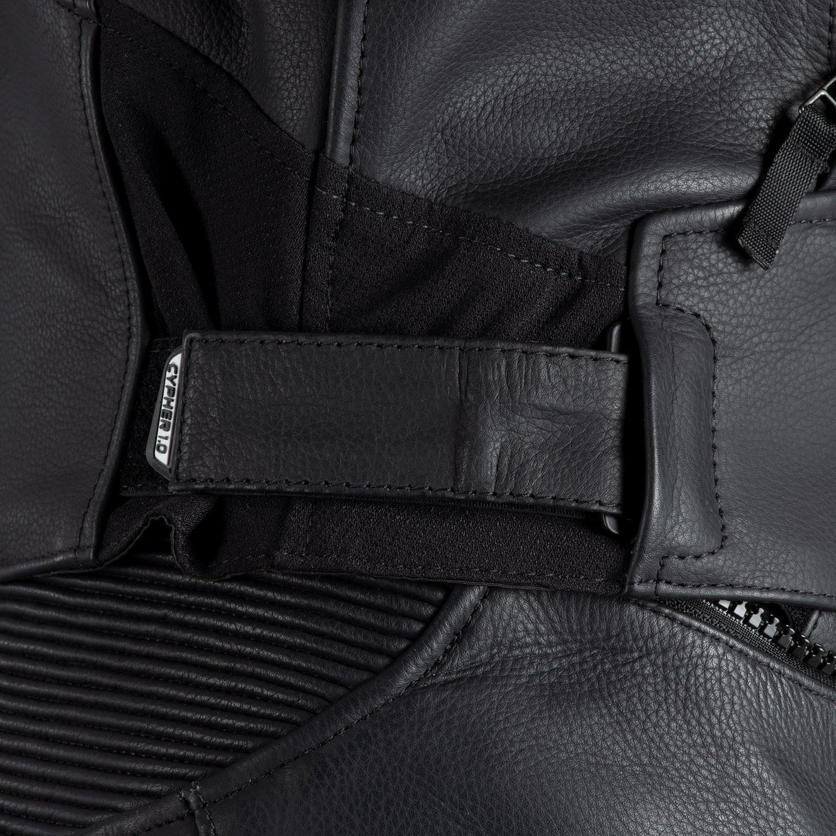 Oxford Cypher 1.0 Men's Leather Motorcycle Jacket Black