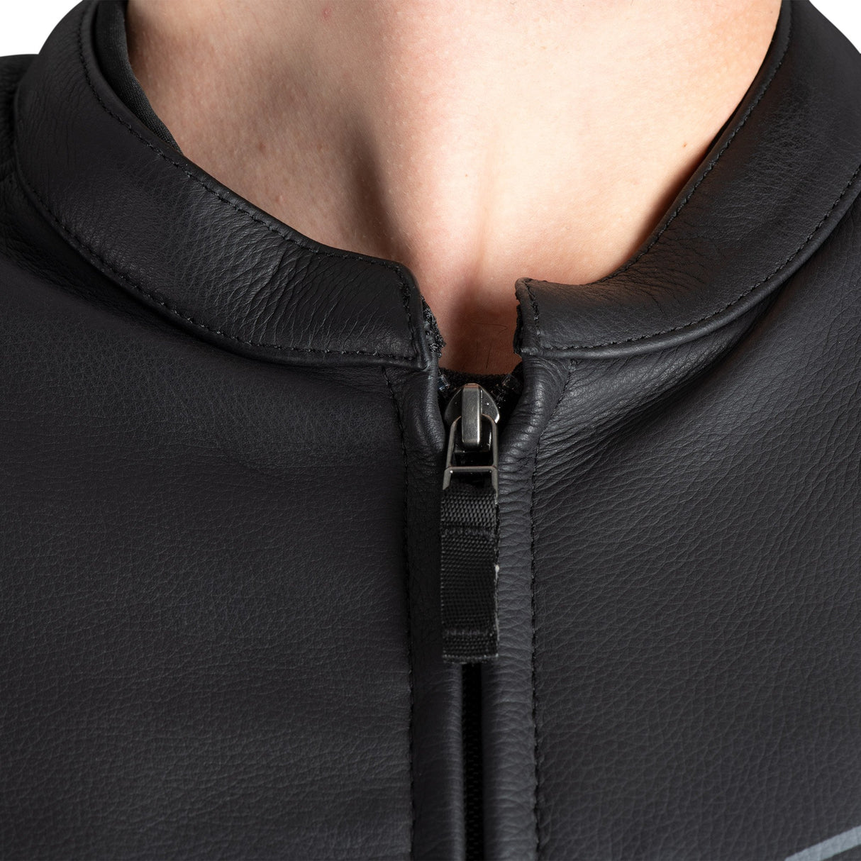 Oxford Cypher 1.0 Men's Leather Motorcycle Jacket Black