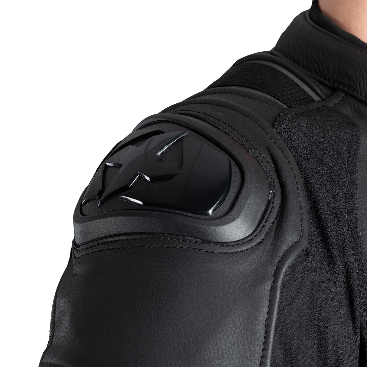 Oxford Cypher 1.0 Men's Leather Motorcycle Jacket Black