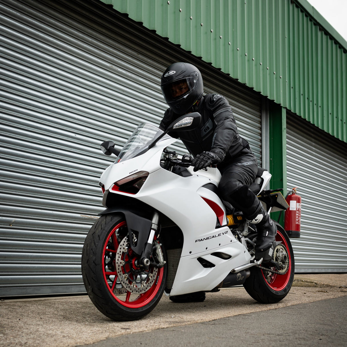 Oxford Cypher 1.0 Men's Leather Motorcycle Jacket Black