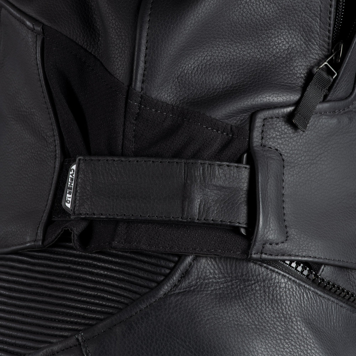 Oxford Cypher 1.0 Men's Leather Black/Fluo Yellow Motorcycle Jacket