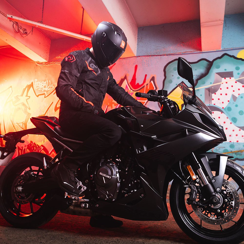 ARMR Eyoshi 3.0 Men's Waterproof Motorcycle Jacket Black Red