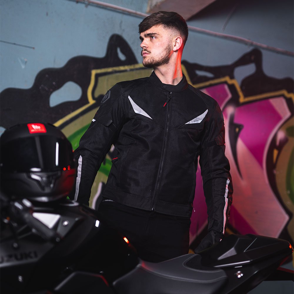 ARMR Eyoshi 3.0 Air Men's Motorcycle Jacket Black Light Grey