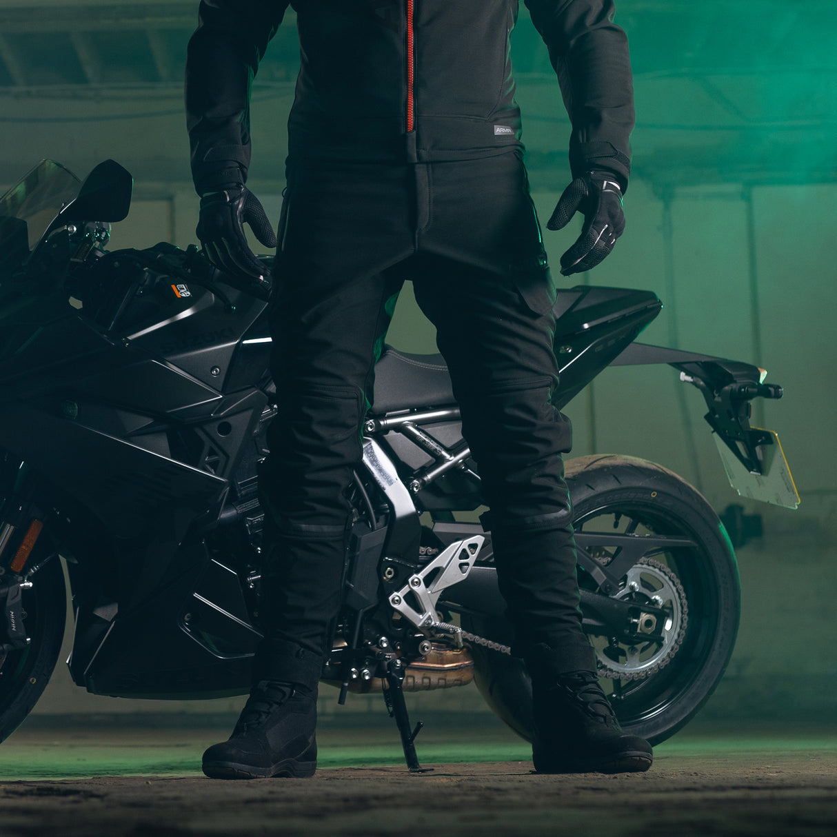 ARMR Kyoto 1.0 Motorcycle Jogger Pants Trousers Black - Regular