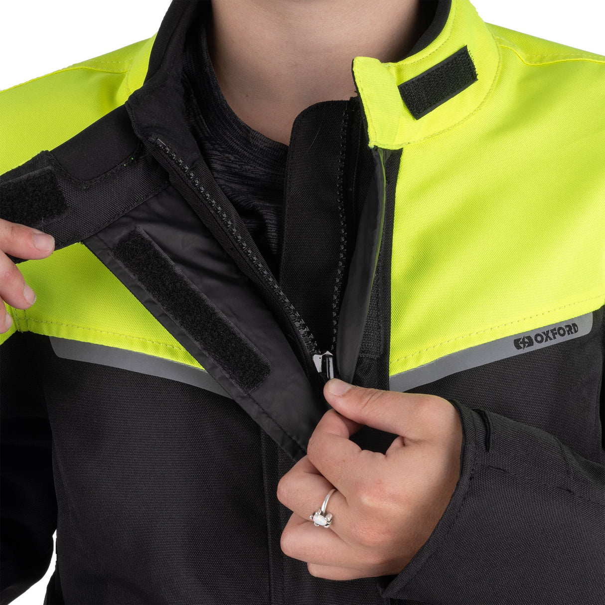 Spartan Long Waterproof Ladies Jacket Black/Fluo