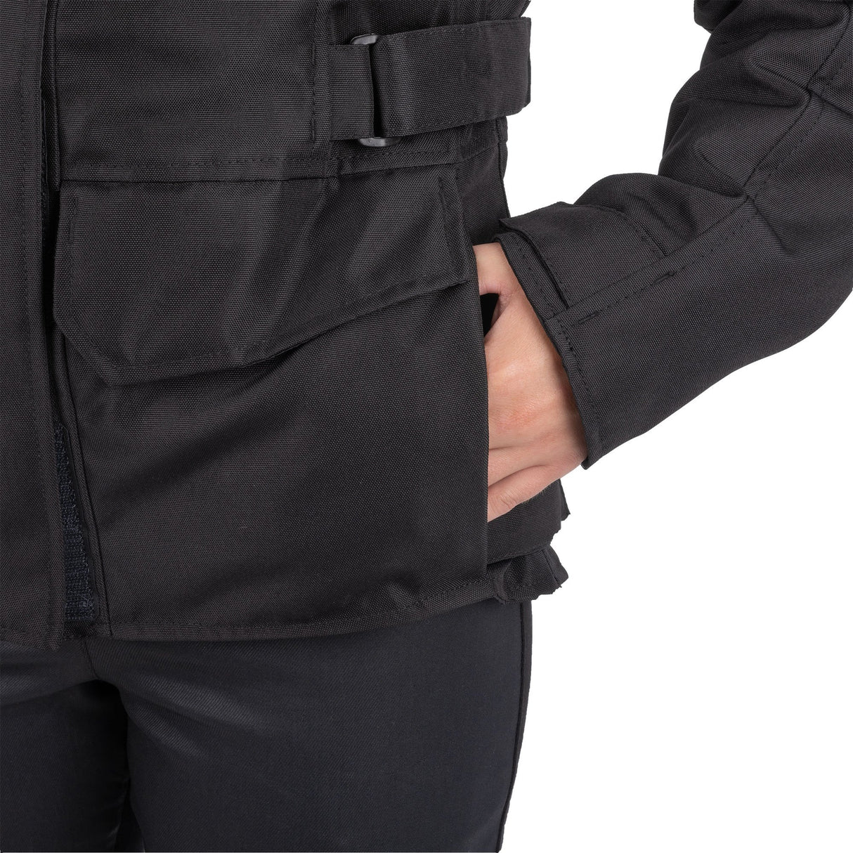 Spartan Long Waterproof Ladies Jacket Black/Fluo