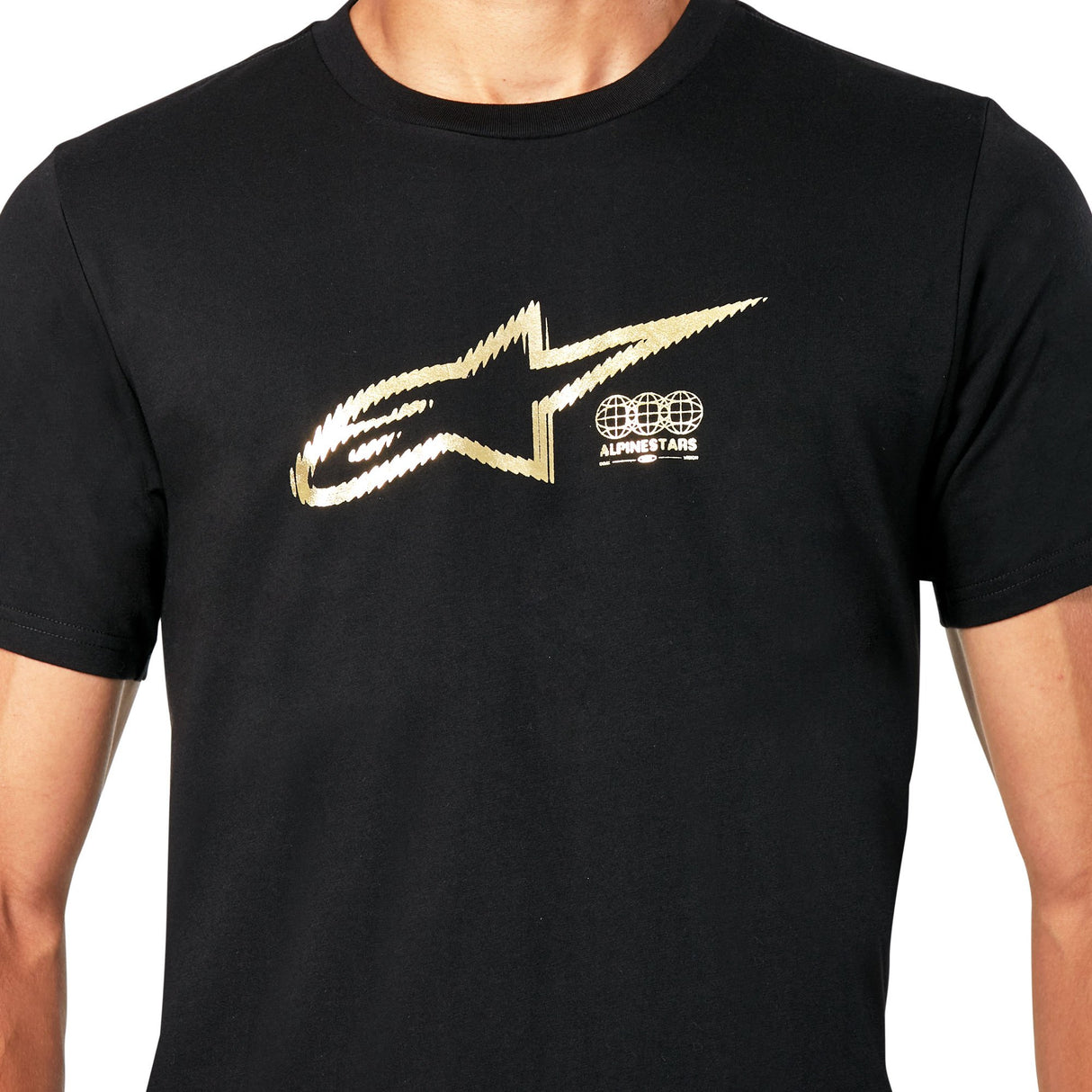 Alpinestars Golden CSF Tee T-Shirt Black Gold