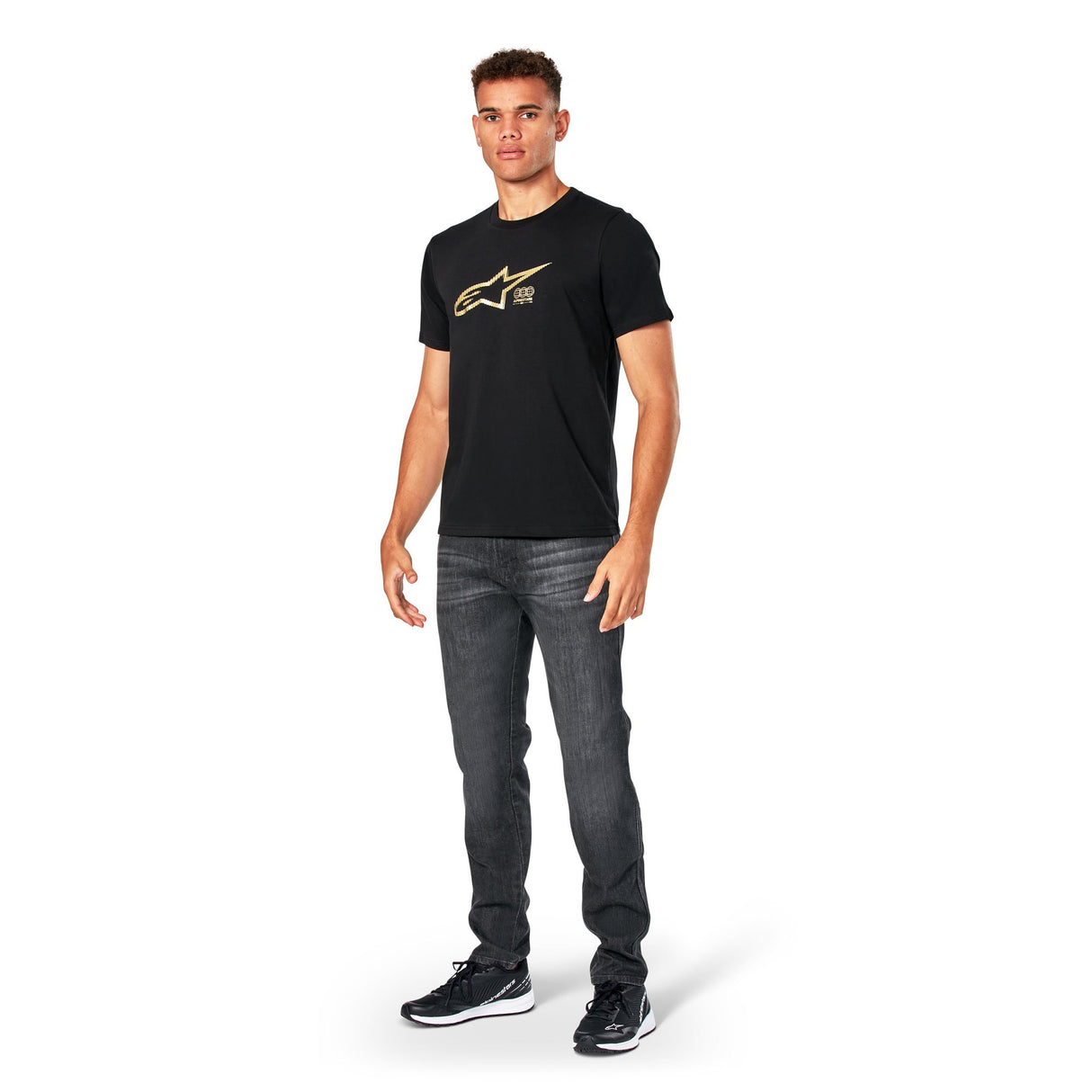 Alpinestars Golden CSF Tee T-Shirt Black Gold