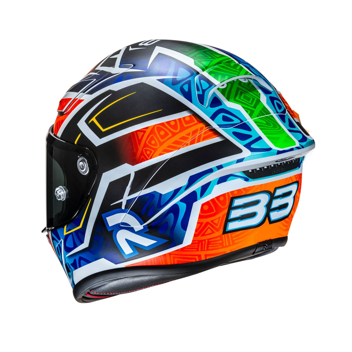 HJC RPHA 1 Binder Replica MC27SF Blue Orange Motorcycle Helmet